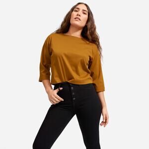 Everlane The Authentic Stretch High-Rise Skinny Button Fly Black Base - Size 29